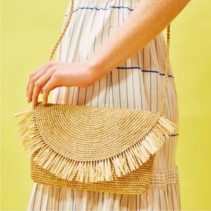 Mar Y Sol Tanya Raffia Crossbody Bag